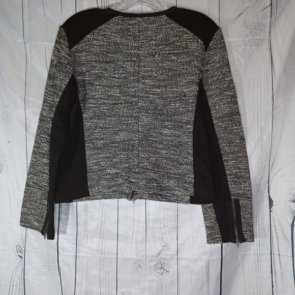 Eileen Fisher Tweed Black And Gray Jacket - Picture 9 of 14
